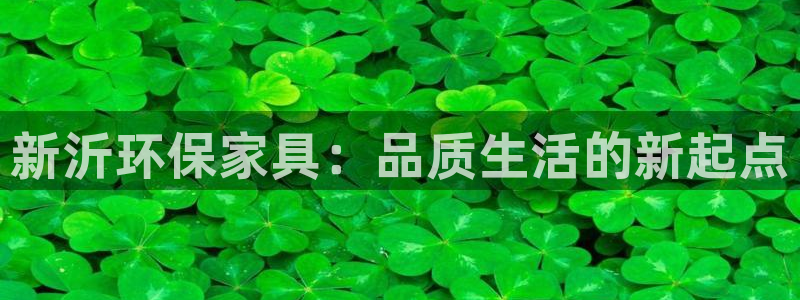 杏耀平台代理怎么赚钱快：新沂环保家具：品质生活的新起点