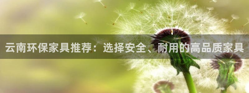 杏耀登陆：云南环保家具推荐：选择安全、耐用的高品质家具